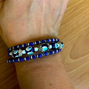 Evil eye wrap bracelet